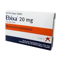 Фото Абикса / Эбикса (Ebixa) таблетки п/о 20мг N28