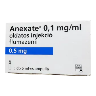 Анексат (Флумазенил) 0,1мг/мл 5мл (0,5мг/5мл) амп. №5